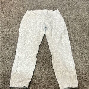 Lululemon Athletica Gray Patterned Leggings